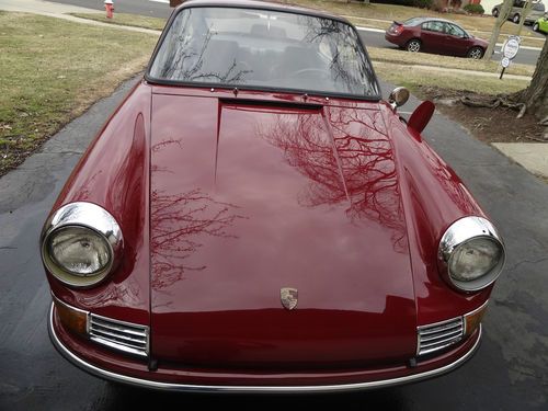 1968 porsche 911 normal normale. s l coupe. nice burgundy red. unfinished.