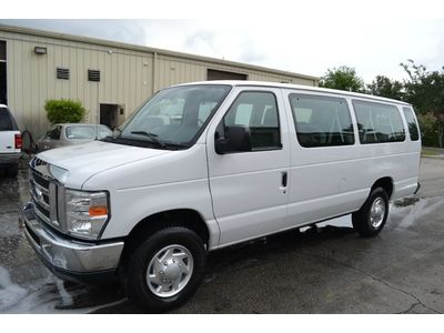 15 passenger warranty 26k xlt white clean carfax call anytime