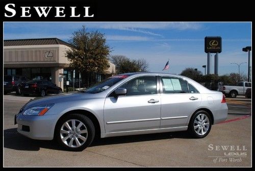 07 honda accord ex-l leather heated seats sunroof cd one owner