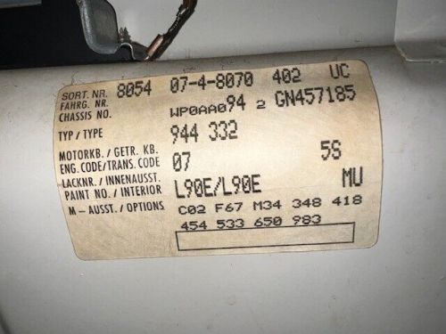 1986 Porsche 944, US $21,950.00, image 33