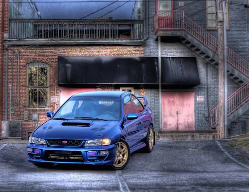 1997 subaru impreza coupe awd 2.5 rs jdm wrx sti world rally blue pearl