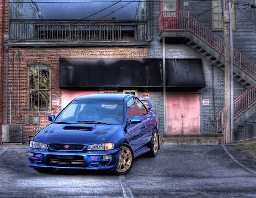 1997 subaru impreza coupe awd 2.5 rs jdm wrx sti world rally blue pearl