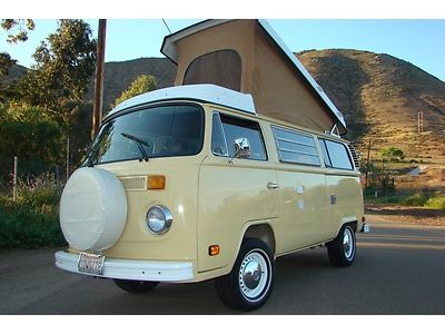 1978 deluxe vw volkswagen westfalia camper van bus