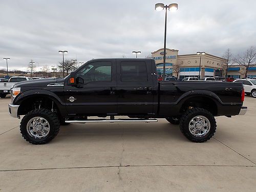 2013 ford f-250 crewcab lariat 4x4 6' lift custom wheels