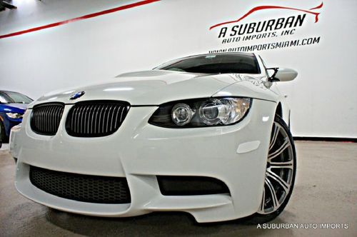 2008 bmw m3 coupe dct dual clutch nav 19" rims alpine white cln history wow