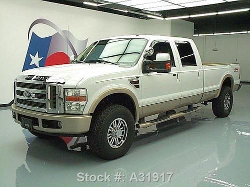 2008 ford f-350 king ranch crew 4x4 diesel nav dvd 66k texas direct auto