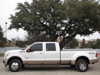 King ranch heated cooled leather sunoof rev cam nav 6.7l diesel dually 4x4 fx4!