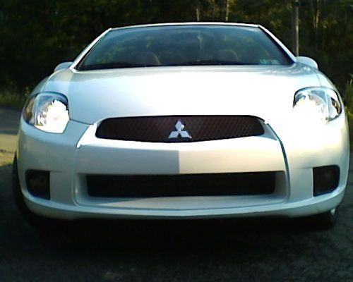 2009 mitsubshi eclipse spyder gs convertible white ec 2.4l clean