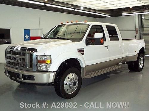 2008 ford f450 king ranch crew 4x4 diesel drw nav 59k!! texas direct auto