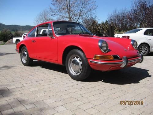 1970 porsche 911t red/tangerine no reserve runs and drives
