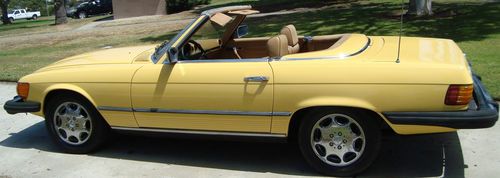 Mercedes benz 450sl sl convertible no reserve california car