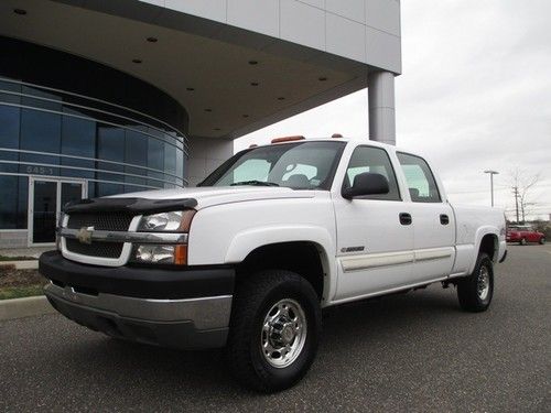 2004 chevrolet silverado ls 2500 hd crew cab white super clean