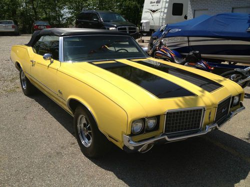 1972 oldsmobile cutlass convertible numbers matching all original 350 rocket