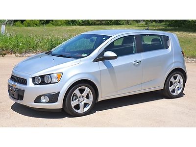 2012 chevrolet sonic hatchback ltz w/lz2 pkg leather cln title texas car 35mpgs!