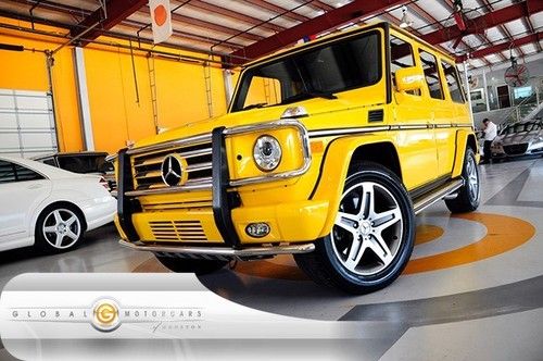 11 mercedes g55 amg designo special-order-factry-yellow hk nav pdc cam 1-own 27k