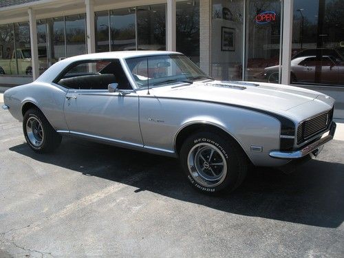 1968 chevrolet camaro rs cortez silver matching numbers 327 4 speed