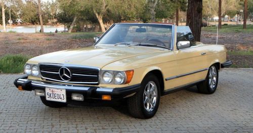1979 mercedes-benz 450sl convertible - rust free
