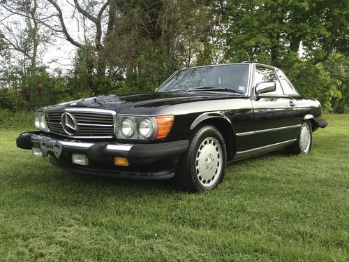 1988 mercedes benz 560sl 51k orig miles rare triple black super clean no reserve