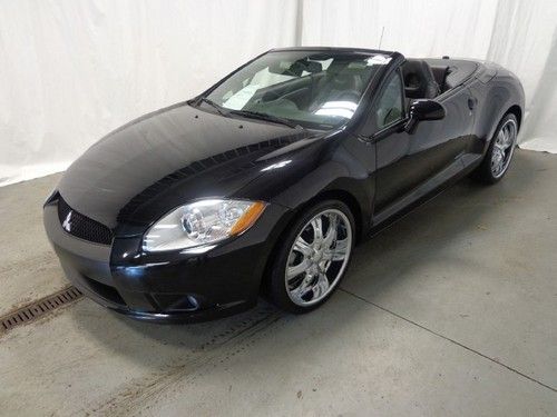 2011 mitsubishi eclipse gt convertible v6 automatic power top chrome rims