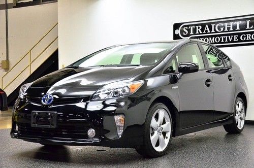 2012 toyota prius 5 black navigation leather low miles loaded