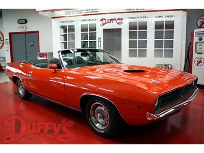 1970 plymouth cuda convertible v code orange