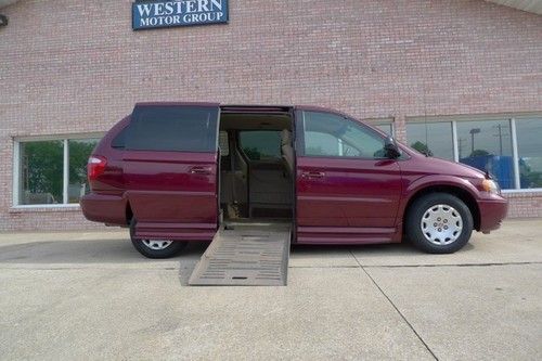 2002 chrysler town &amp; country wheelchair van handicap