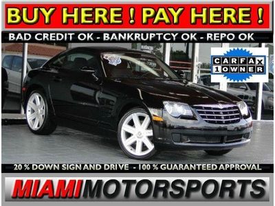 We finance '06 chrysler coupe "1 owner" rwd aluminum rims performance tires