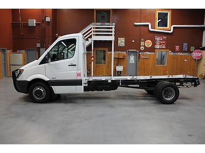 2010 freightliner dodge sprinter 3500 diesel drw cab chassis flatbed