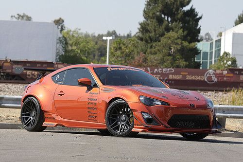 Hot lava rocket bunny widebody vortech supercharged scion frs show car 300hp