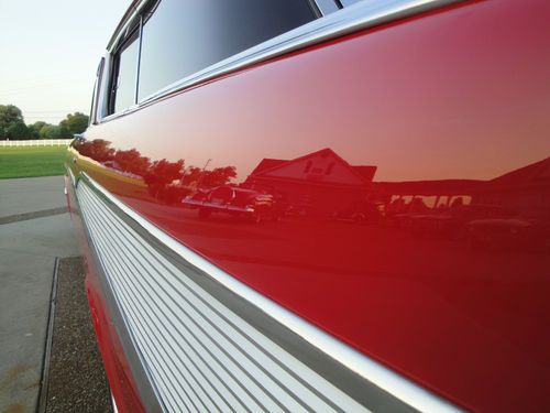 1957 chevy NOMAD WAGON Leather resto-mod hot-rod (all-new) cold air MUST SEE, image 10