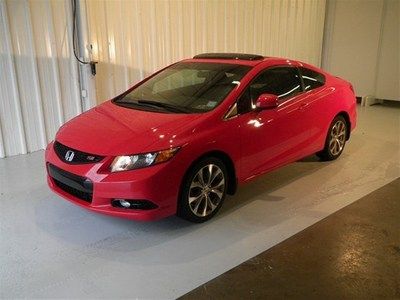 Si manual coupe 2.4l dohc, i-vtec leather, sunroof, no accidents, power windows