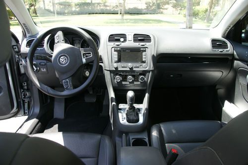 2012 Volkswagen VW Jetta Sportwagen TDI Gray / Black Sunroof Navigation 40+ MPG, US $25,995.00, image 3