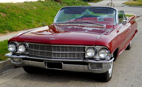 1962 cadillac  convertible original low mile frame on restored california car