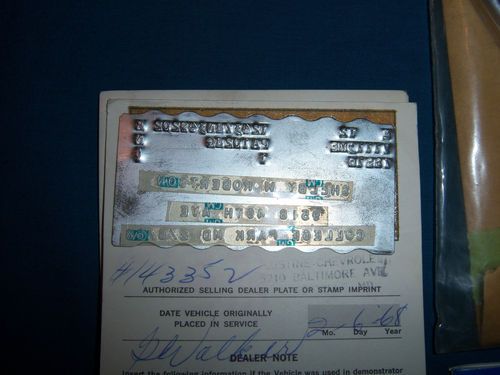 1968 Camaro Rally Sport, With Original Owners Manual and Protect- O- Plate, image 20