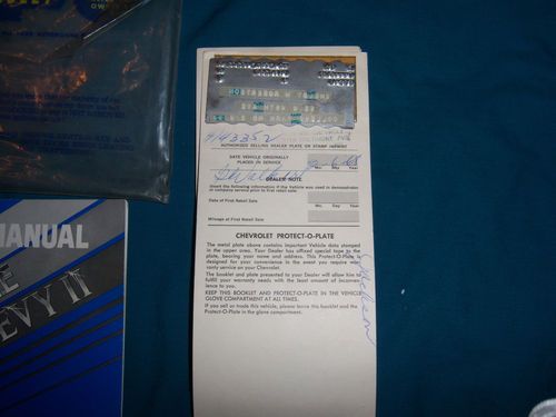 1968 Camaro Rally Sport, With Original Owners Manual and Protect- O- Plate, image 21