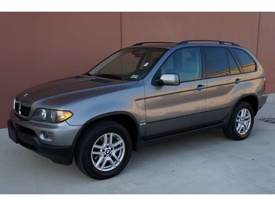 06 bmw x5 3.0i awd premium pkg 2 owner carfax cert panorama roof cd wood trim!!!