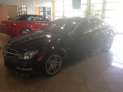 2013 mercedes benz c63 amg coupe obsidian black panorama roof call shaun