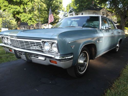 1966 chevrolet impala 4-door 283/powerglide &amp; 80,000 miles garage kept car
