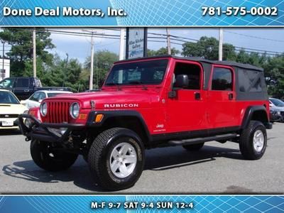 2006 jeep wrangler rubicon unlimited custom made 1-owner with 35000 miles auto