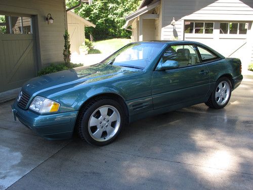 1999 mercedes-benz sl500 convertible with panorama glass removable hardtop