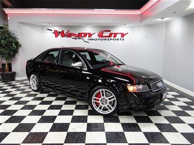 2005 audi s4 v8 quattro sedan~6-speed~stock~dealer serviced~black/black~clean!