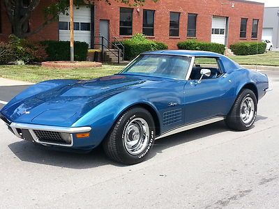 1971 corvette bridgehampton blue 454 automatic #s match - video