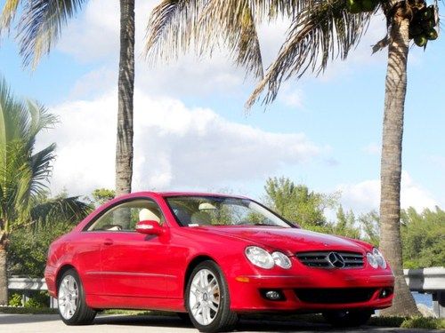 2008 mercedes-benz clk350 coupe premium sport navi ipod 40k miles 1 owner fl car