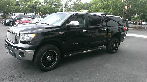 2008 toyota tundra limited crew cab - fully loaded - black - excellent condition