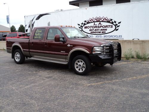 2006 ford f250 king ranch crew short diesel powerstroke stacks 120k miles cheap!