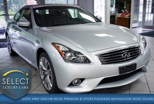 1 owner g37 x awd nav prem pkg sport pkg rear camera only 4k miles!