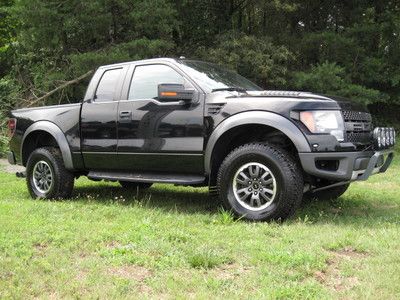 Ford 150 raptor svt black black/red int. sunroof nav crew ext cab 4 door 4x4