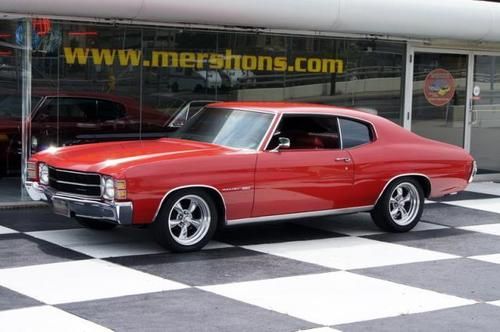 71 chevelle malibu numbers match red with red interior