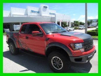 10 orange svt f150 6.2l v8 4wd truck *graphics package *navigation *florida