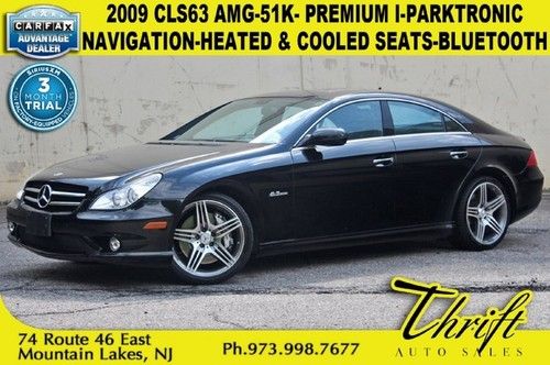 09 cls63 amg-51k- premium i-parktronic-nav-vented seats-keyless go-bluetooth